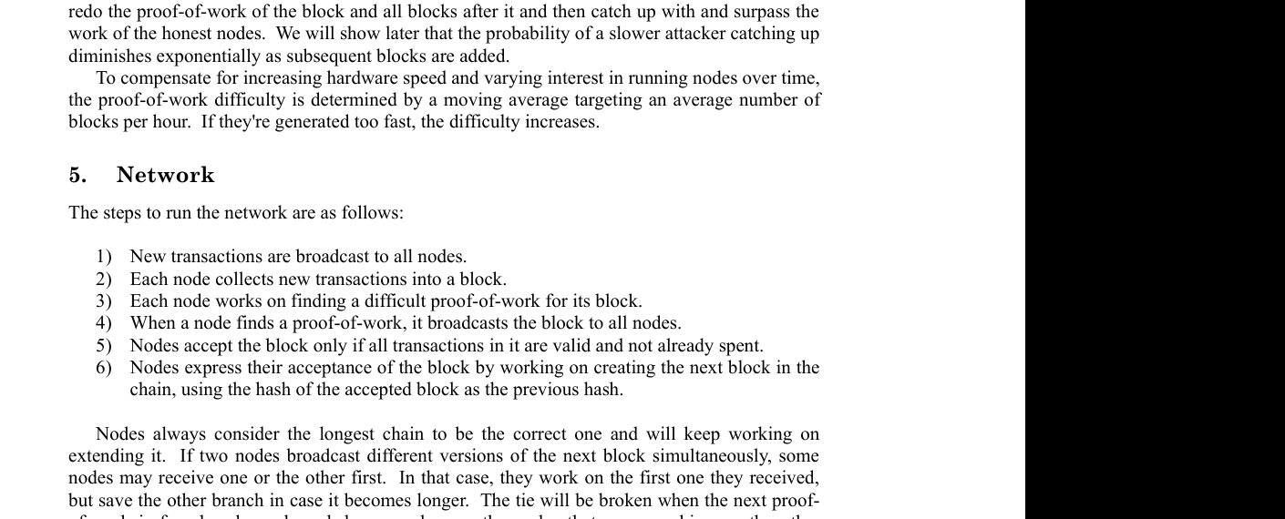 Bitcoin proof-of-work block chain diagram with previous hash transaction set and nonce